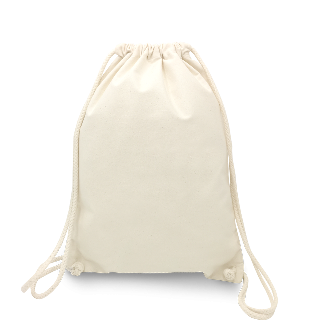 Personalised cotton rucksack
